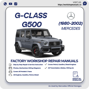 Mercedes G-Class G500 Workshop Repair Manual 1980-2002 PDF Download