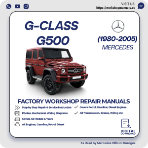 Mercedes G-Class G500 Workshop Repair Manual 1980-2005 PDF Download