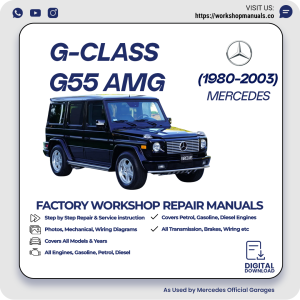Mercedes G-Class G55 AMG Workshop Repair Manual 1980-2003 PDF Download