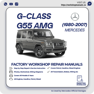 Mercedes G-Class G55 AMG Workshop Repair Manual 1980-2007 PDF Download