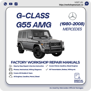 Mercedes G-Class G55 AMG Workshop Repair Manual 1980-2008 PDF Download