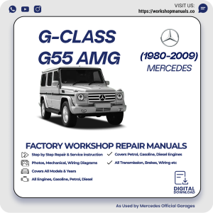 Mercedes G-Class G55 AMG Workshop Repair Manual 1980-2009 PDF Download