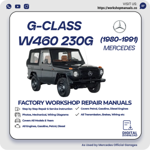 Mercedes G-Class W460 230G Workshop Repair Manual 1980-1991 PDF Download