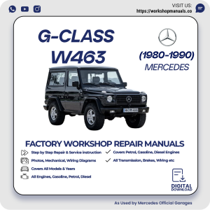 Mercedes G-Class W463 Workshop Repair Manual 1980-1990 PDF Download