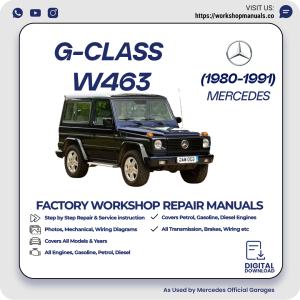 Mercedes G-Class W463 Workshop Repair Manual 1980-1991 PDF Download