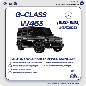 Mercedes G-Class W463 Workshop Repair Manual 1980-1993 PDF Download
