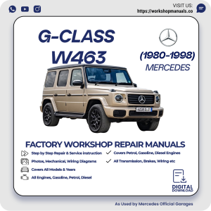 Mercedes G-Class W463 Workshop Repair Manual 1980-1998 PDF Download