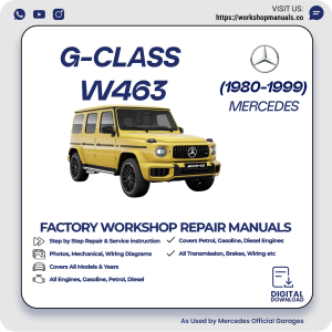 Mercedes G-Class W463 Workshop Repair Manual 1980-1999 PDF Download