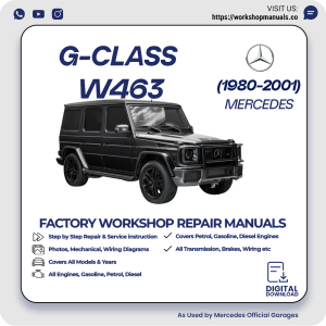 Mercedes G-Class W463 Workshop Repair Manual 1980-2001 PDF Download