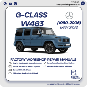 Mercedes G-Class W463 Workshop Repair Manual 1980-2006 PDF Download