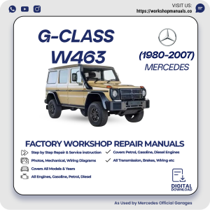 Mercedes G-Class W463 Workshop Repair Manual 1980-2007 PDF Download