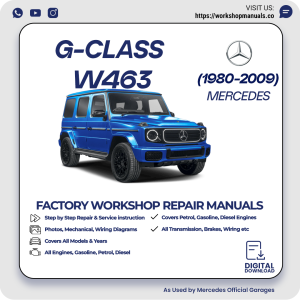 Mercedes G-Class W463 Workshop Repair Manual 1980-2009 PDF Download