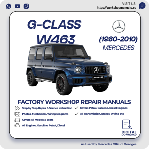 Mercedes G-Class W463 Workshop Repair Manual 1980-2010 PDF Download