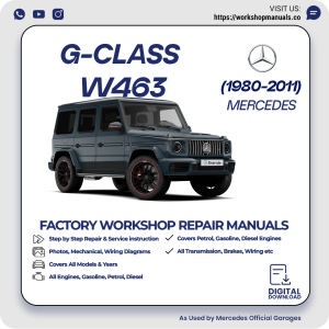 Mercedes G-Class W463 Workshop Repair Manual 1980-2011 PDF Download