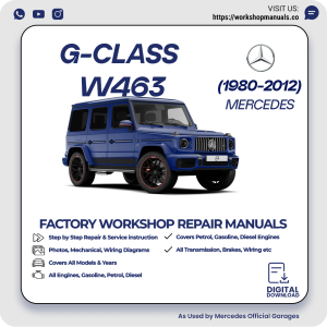 Mercedes G-Class W463 Workshop Repair Manual 1980-2012 PDF Download
