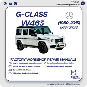 Mercedes G-Class W463 Workshop Repair Manual 1980-2013 PDF Download