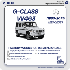 Mercedes G-Class W463 Workshop Repair Manual 1980-2014 PDF Download