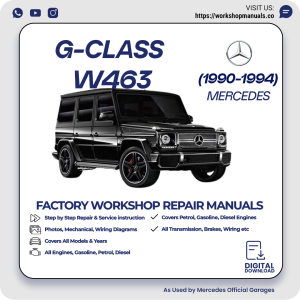 Mercedes G-Class W463 Workshop Repair Manual 1990-1994 PDF Download