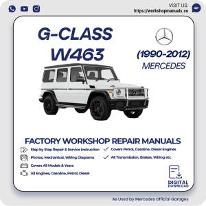 Mercedes G-Class W463 Workshop Repair Manual 1990-2012 PDF Download
