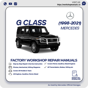 Mercedes G-Class Workshop Repair Manual 1998-2021 PDF Download