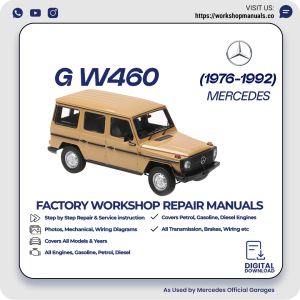 Mercedes G-Class W460 Workshop Repair Manual 1976-1992 PDF Download