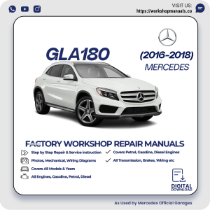 Mercedes GLA180 Workshop Repair Manual 2016-2018 PDF Download