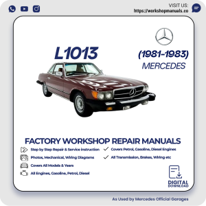 Mercedes L1013 Workshop Repair Manual 1981-1983 PDF Download