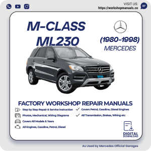 Mercedes M-Class ML230 Workshop Repair Manual 1980-1998 PDF Download
