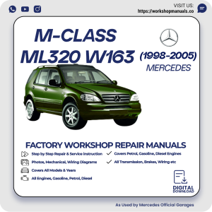 Mercedes M-Class ML320 W163 Workshop Repair Manual 1998-2005 PDF Download