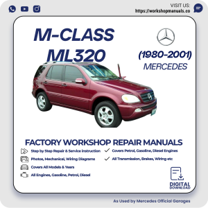 Mercedes M-Class ML320 Workshop Repair Manual 1980-2001 PDF Download