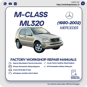 Mercedes M-Class ML320 Workshop Repair Manual 1980-2002 PDF Download