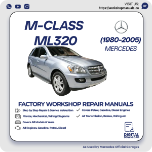 Mercedes M-Class ML320 Workshop Repair Manual 1980-2005 PDF Download