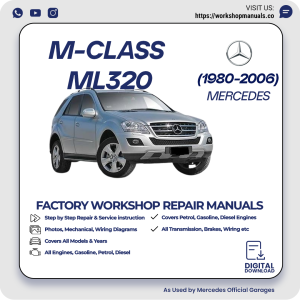 Mercedes M-Class ML320 Workshop Repair Manual 1980-2006 PDF Download