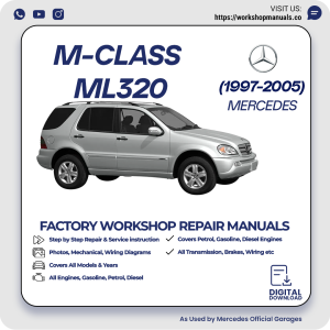 Mercedes M-Class ML320 Workshop Repair Manual 1997-2005 PDF Download
