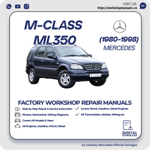 Mercedes M-Class ML350 Workshop Repair Manual 1980-1998 PDF Download