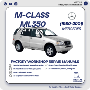 Mercedes M-Class ML350 Workshop Repair Manual 1980-2001 PDF Download