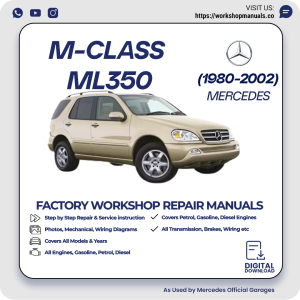 Mercedes M-Class ML350 Workshop Repair Manual 1980-2002 PDF Download