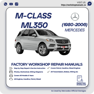 Mercedes M-Class ML350 Workshop Repair Manual 1980-2006 PDF Download