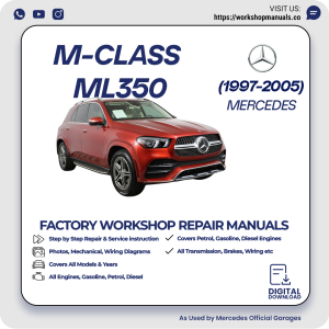 Mercedes M-Class ML350 Workshop Repair Manual 1997-2005 PDF Download