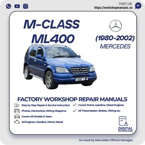 Mercedes M-Class ML400 Workshop Repair Manual 1980-2002 PDF Download