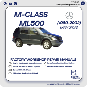 Mercedes M-Class ML500 Workshop Repair Manual 1980-2002 PDF Download