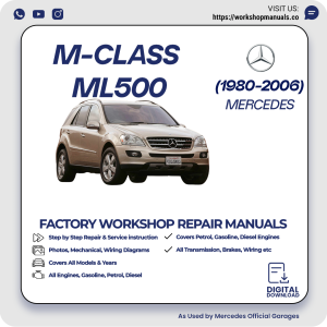 Mercedes M-Class ML500 Workshop Repair Manual 1980-2006 PDF Download
