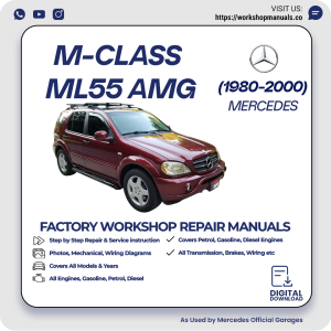 Mercedes M-Class ML55 AMG Workshop Repair Manual 1980-2000 PDF Download