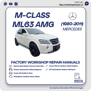 Mercedes M-Class ML63 AMG Workshop Repair Manual 1980-2011 PDF Download