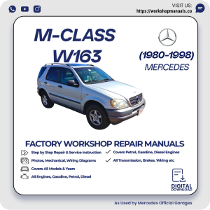 Mercedes M-Class W163 Workshop Repair Manual 1980-1998 PDF Download