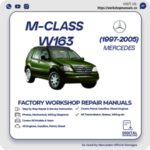 Mercedes M-Class W163 Workshop Repair Manual 1997-2005 PDF Download