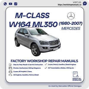 Mercedes M-Class W164 ML350 Workshop Repair Manual 1980-2007 PDF Download