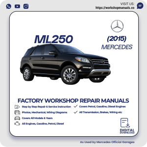 Mercedes ML250 Workshop Repair Manual 2015 PDF Download