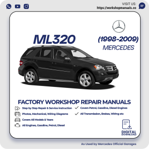 Mercedes ML320 Workshop Repair Manual 1998-2009 PDF Download