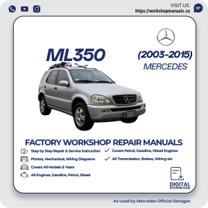 Mercedes ML350 Workshop Repair Manual 2003-2015 PDF Download